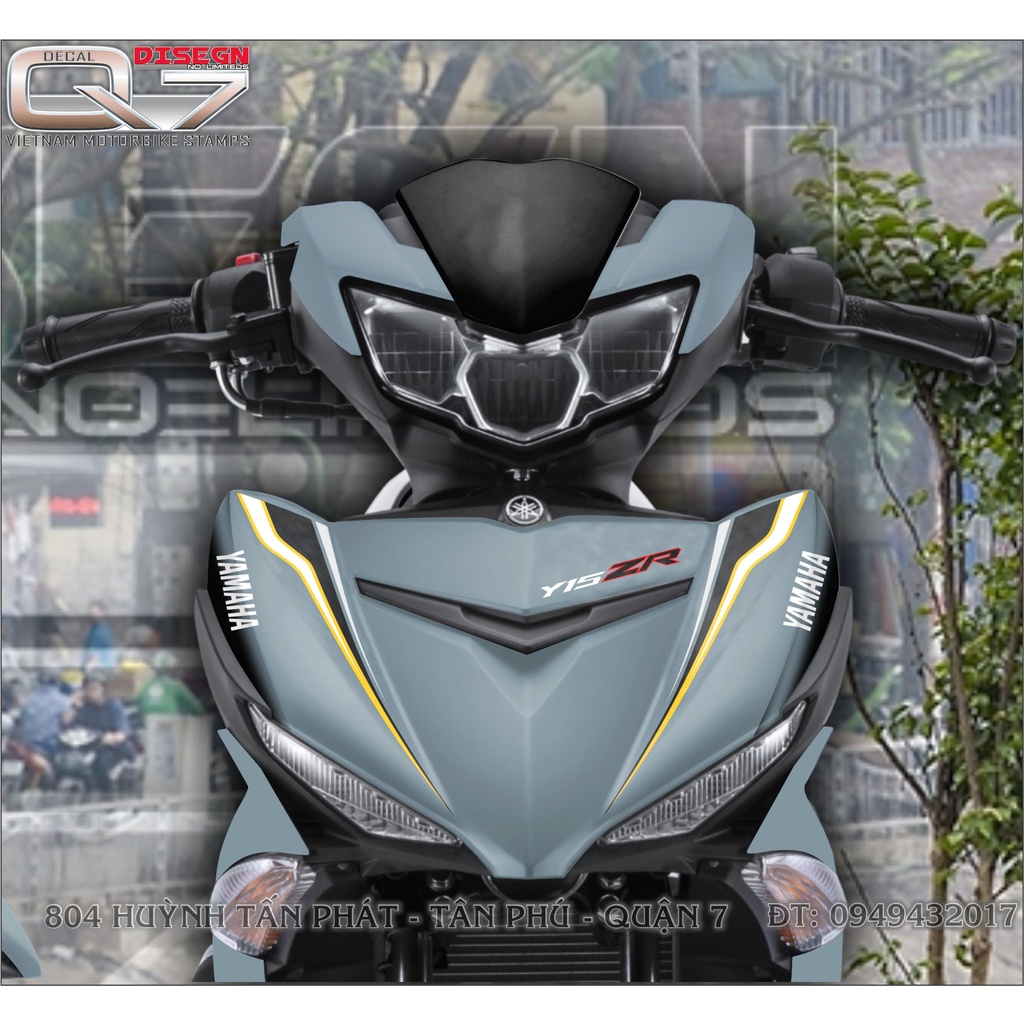 TEM RỜI EXCITER 150 XANH XI MĂNG