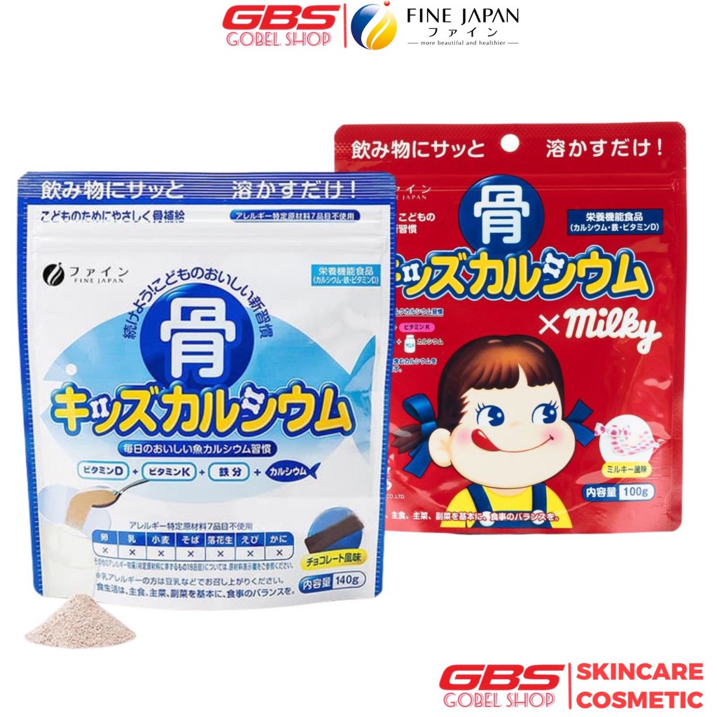 Bột Bone's Calcium for kids bổ sung canxi xương cá tuyết Nhật Bản