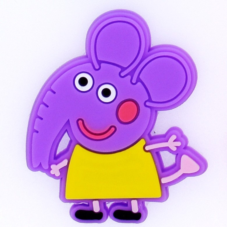 Nút Bấm Hình Heo peppa Nhiều Màu Sắc Trang Trí Giày crocs Jibbitzpins diy