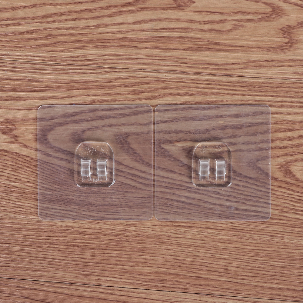 Set 1/4 móc dán tường màu trong suốt cho treo đồ dùng
