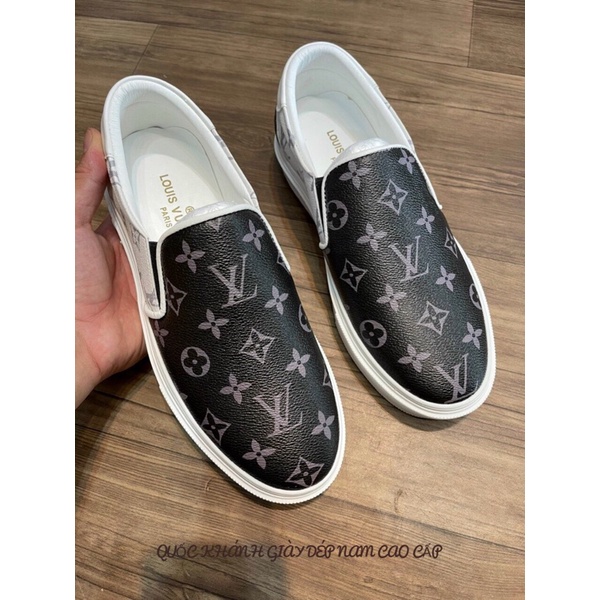 Giày lười slipon Lv siêu cấp . Giày thể thao nam full hộp