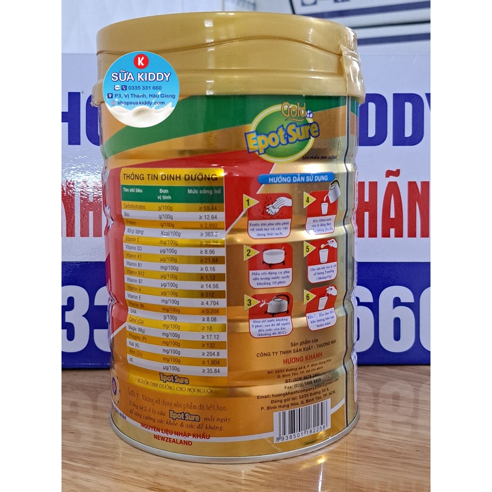 Sữa Epotsure Growplus 900g cho trẻ suy dinh dưỡng, thấp còi