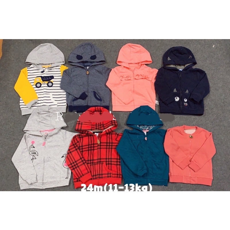 Áo khoác xuất dư mix hãng cho bé ❤️ Áo khoác nỉ da cá nỉ bông❤️ Size 0-5 Tuổi