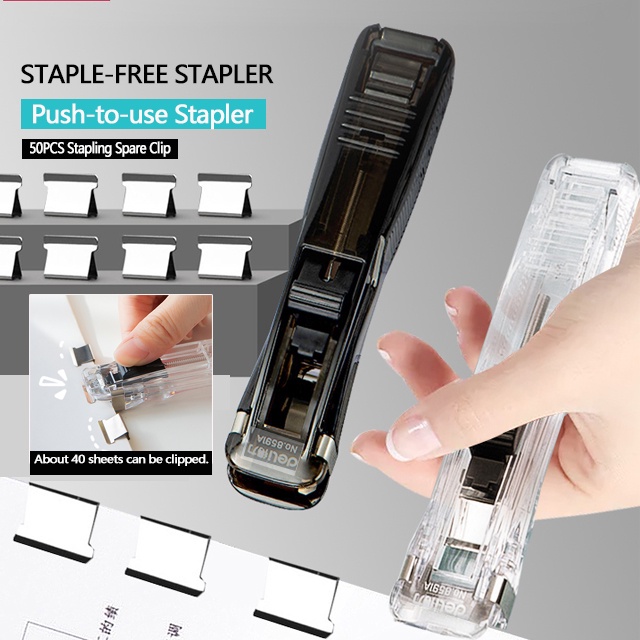 Máy đẩy kẹp trong suốt, máy đóng gáy đơn giản và sáng tạo (để đóng sách), máy tổ chức giấy kiểm tra dữ liệu