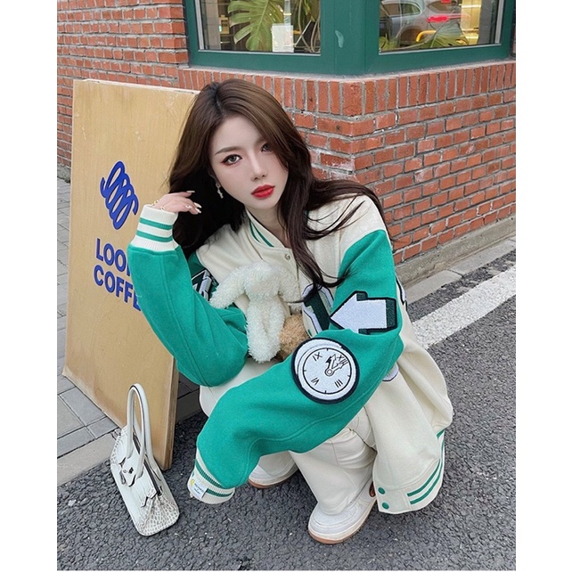 Áo khoác dài tay 13De Marzo kèm gấu và thỏ 2 màu