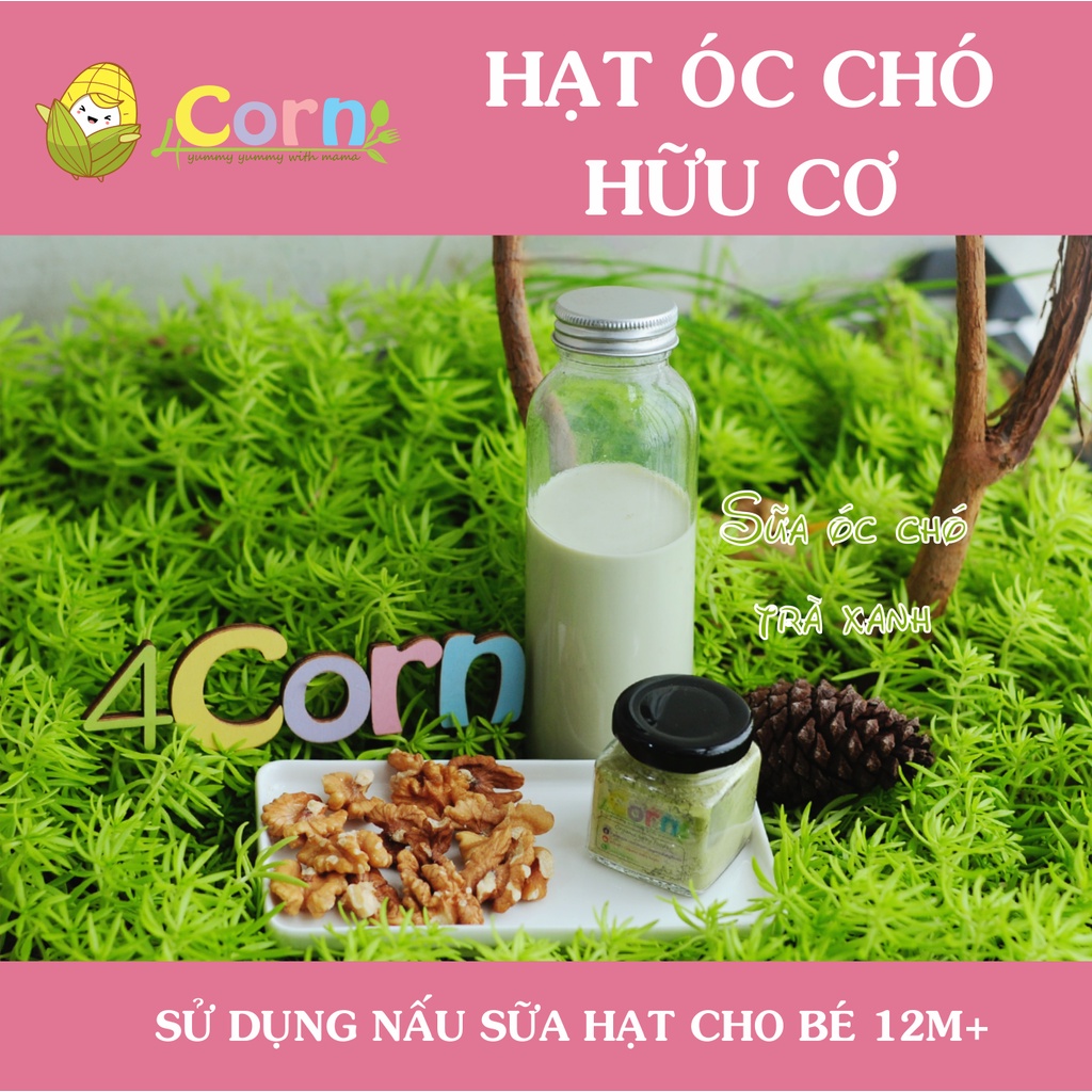 Hạt óc chó hữu cơ tách vỏ OTS - Cho bé 12m+