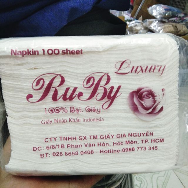 Set 100 Tờ Khăn Giấy Ruby Luxury