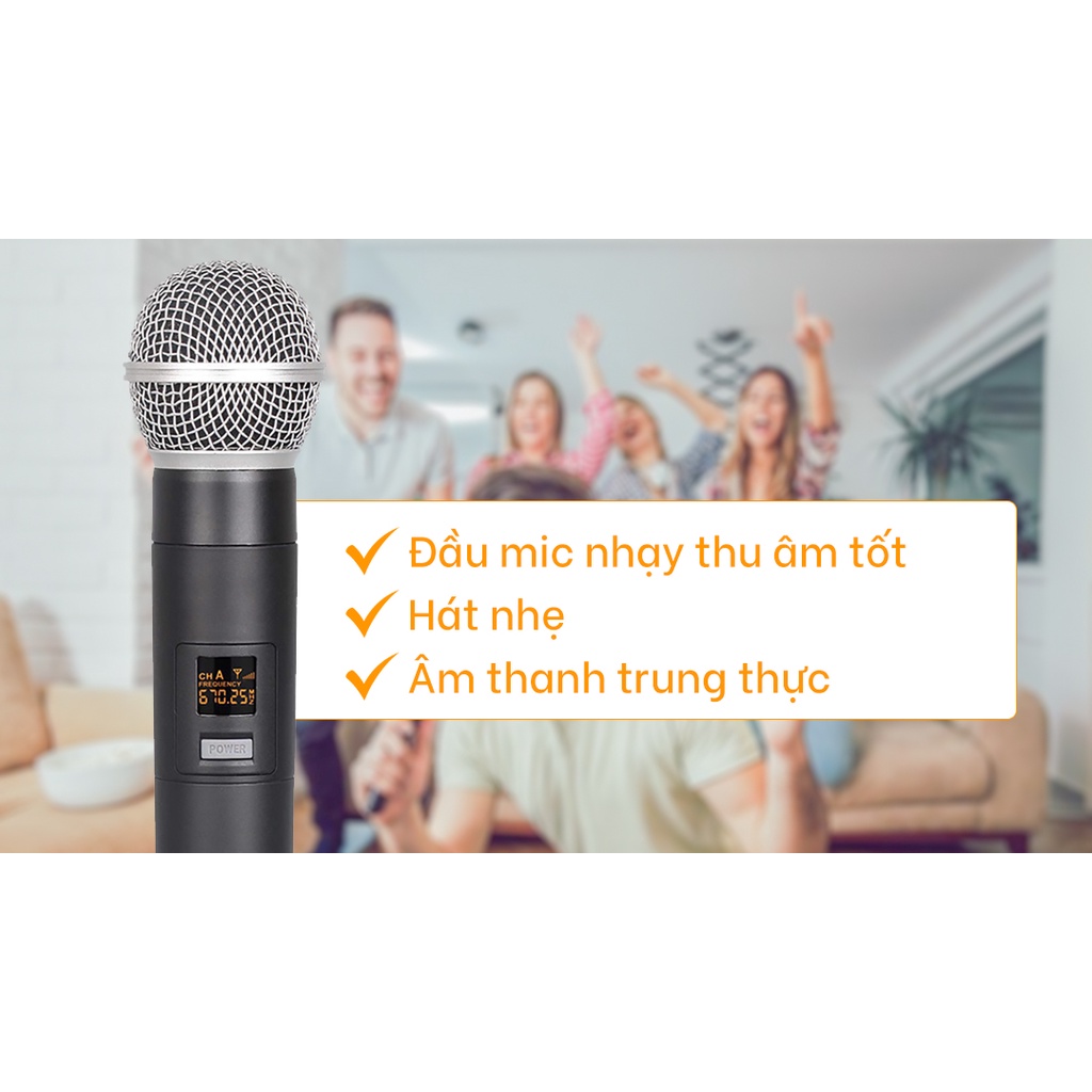 Micro Không Dây UHF The Platinum U20 - Hàng Chính Hãng