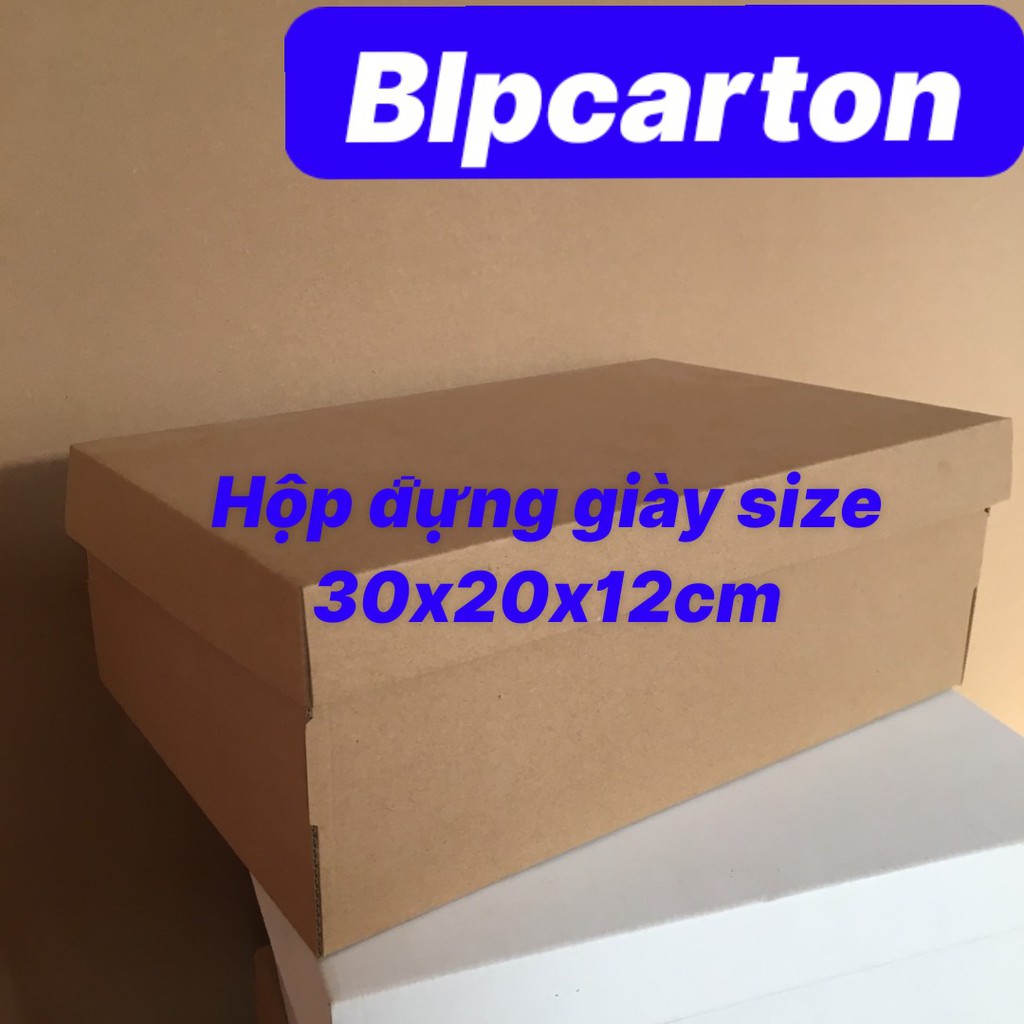 HỘP ĐỰNG GIÀY SIZE 30X20X12CM MÀU NÂU