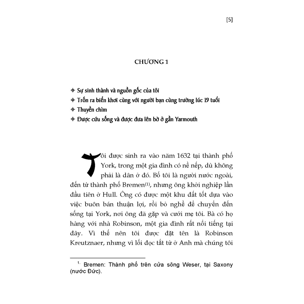 Sách- Những cuộc phiêu lưu kì thú Robinson Crusoe