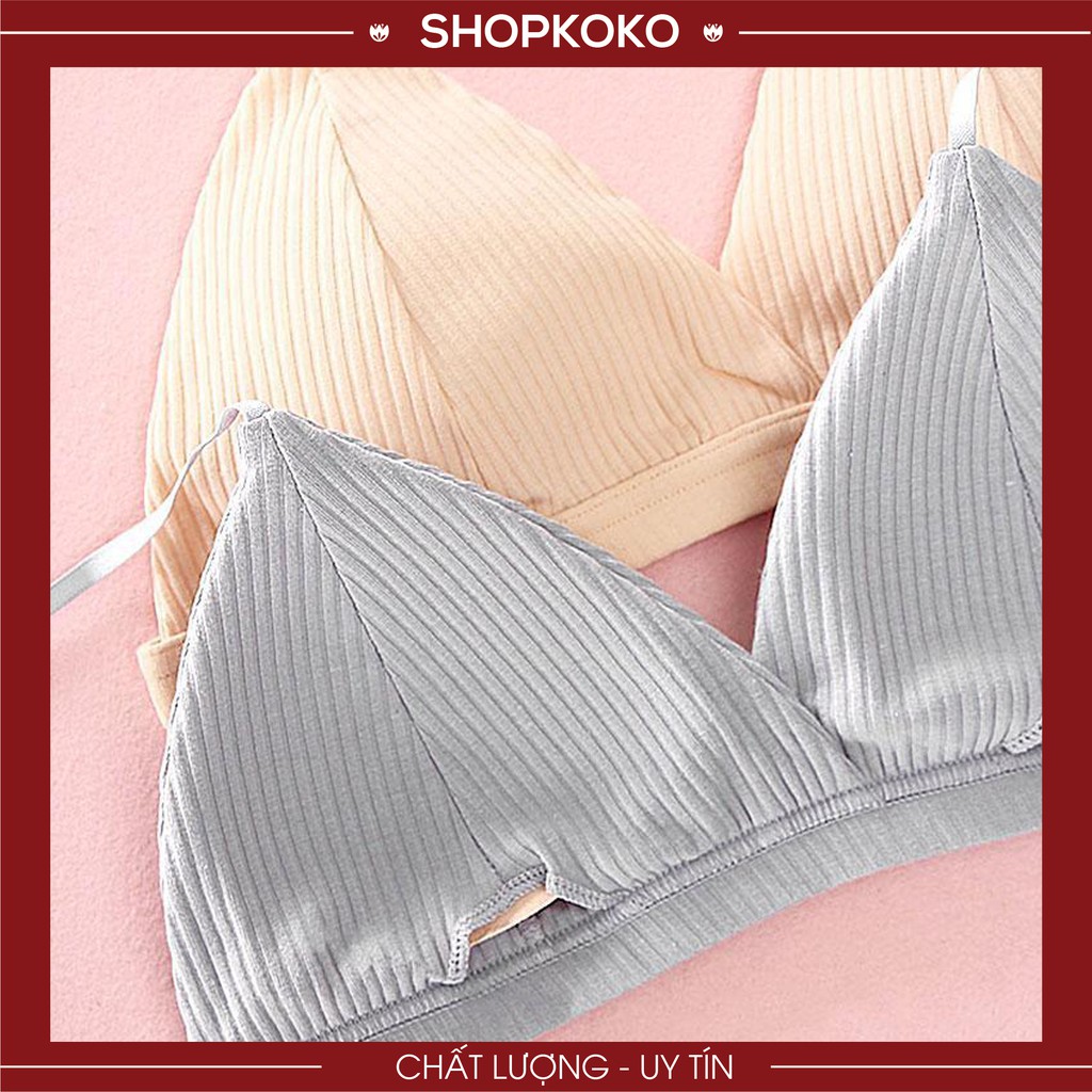 Áo Lót Cotton Thun Gân Free Size Không Gọng Cài Sau, Áo Ngực Su Gân Tăm 2 Móc Cài Sau 812 | BigBuy360 - bigbuy360.vn