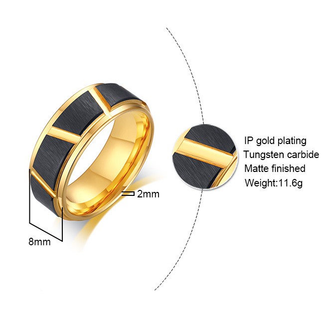 Nhẫn Tungsten Carbide thời trang