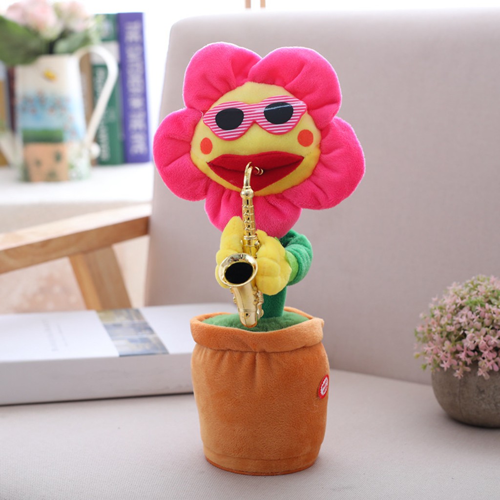 [Kloware] Búp Bê Nhồi Bông Hoa Hướng Dương Biết Hát Nhảy Múa Có