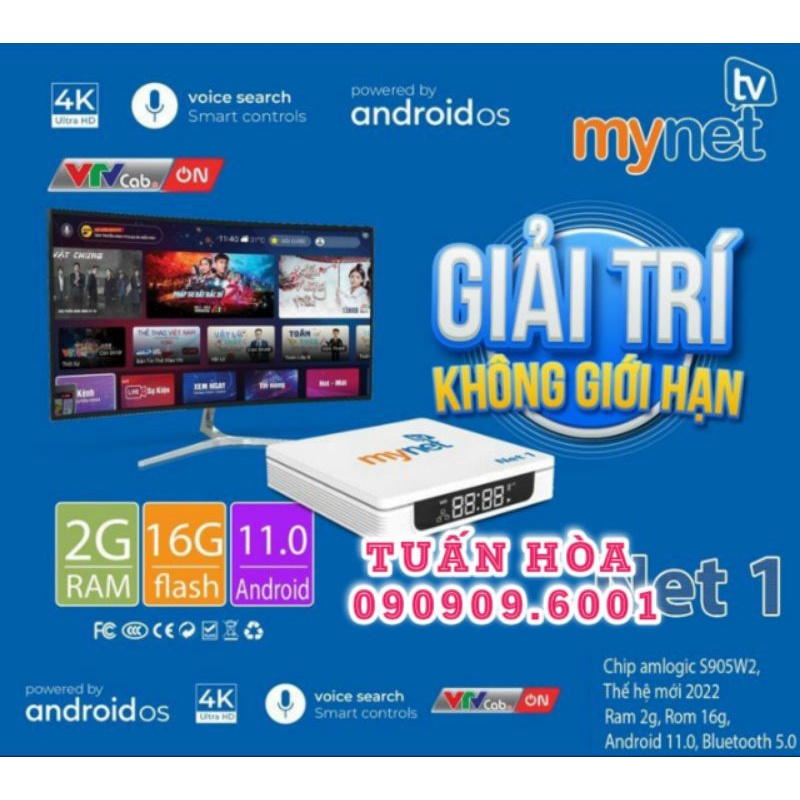 Đầu Android box My TV Net - ram 2G và 4G