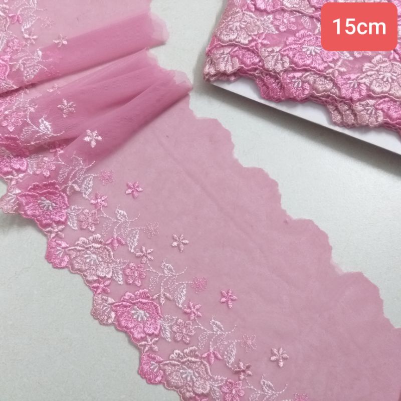 Ren lưới thêu chân trang trí ,size 15cm đến 25 cm