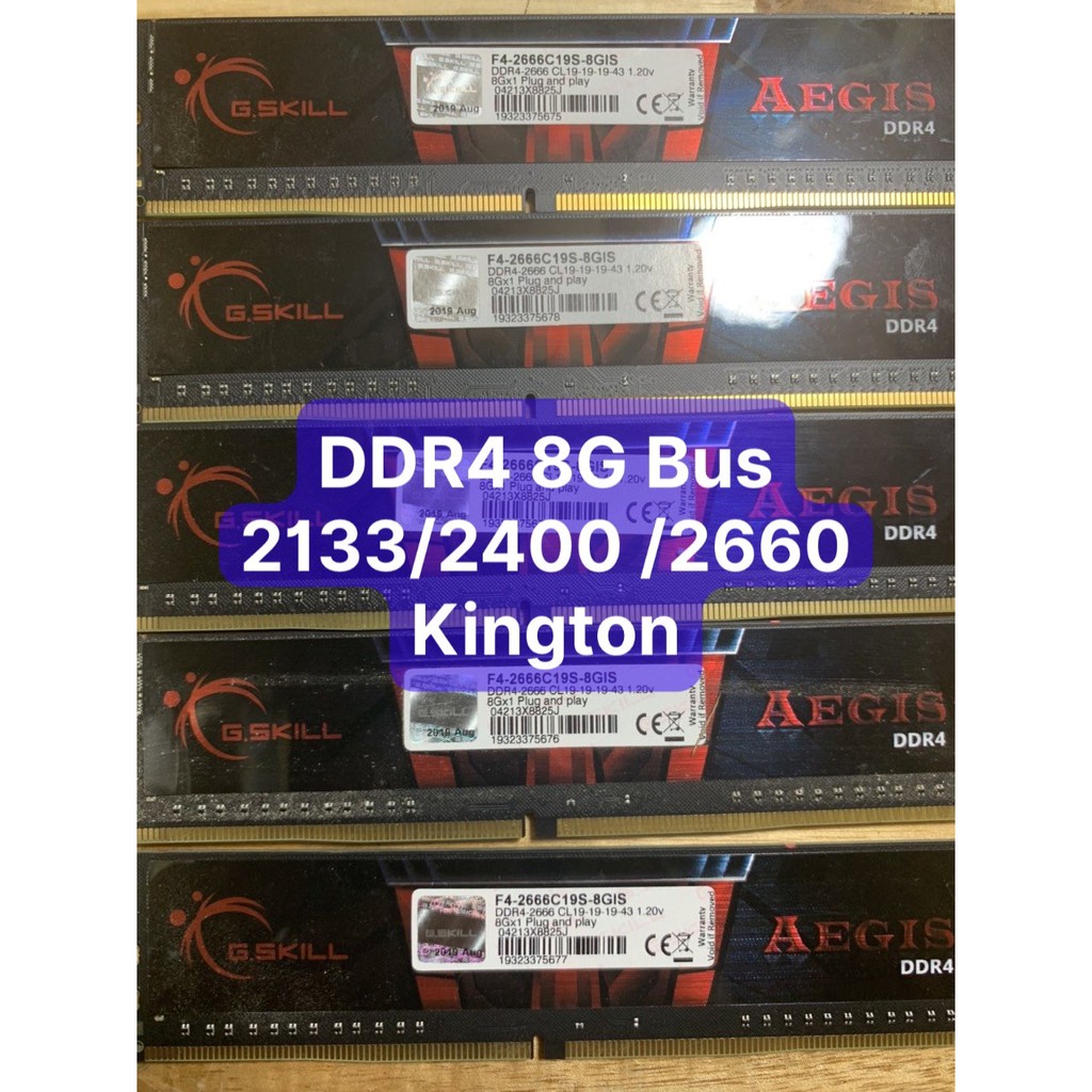 Ram - DDR4 - 8G - Bus 2133/2400/2666 GsKill, DaTo, Kingston Fury Tản Nhiệt... - Vi Tính Bắc Hải