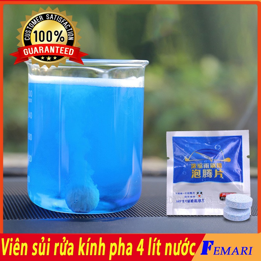 [ Gía Sỉ ] 1000 viên sủi rửa kính xe ô tô