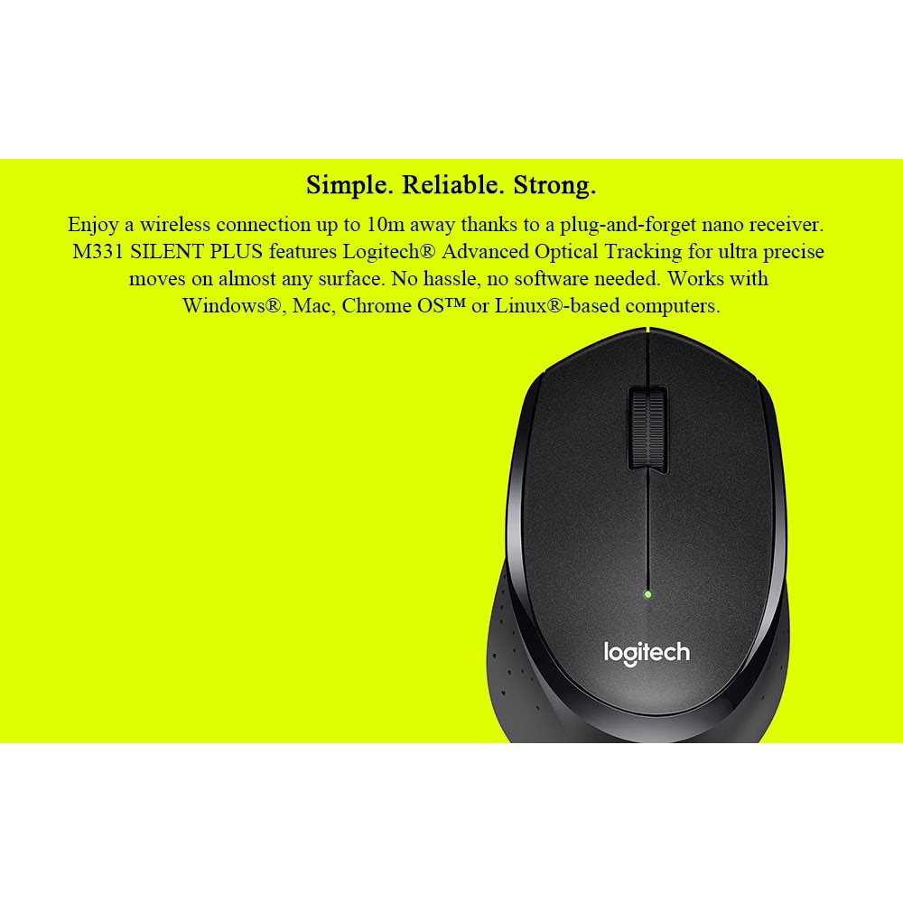 Chuột quang không dây Logitech M330 2.4GHz USB 1000DPI
