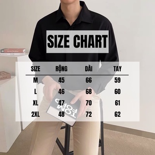 [SM02] Áo Sơ Mi Nam Ulzzang Tay Dài Trơn Basic