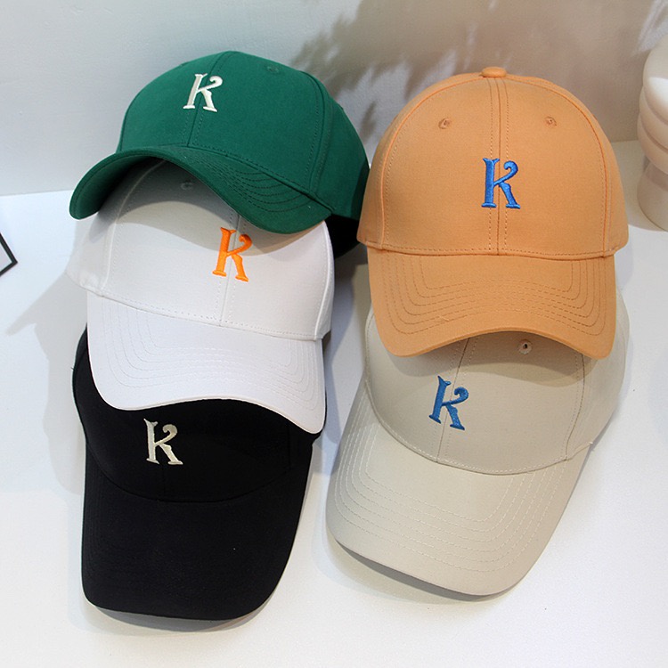 Nón thời trang lưỡi trai Unisex Nam nữ 449 chữ K Kiểu dáng hot trend sành điệu