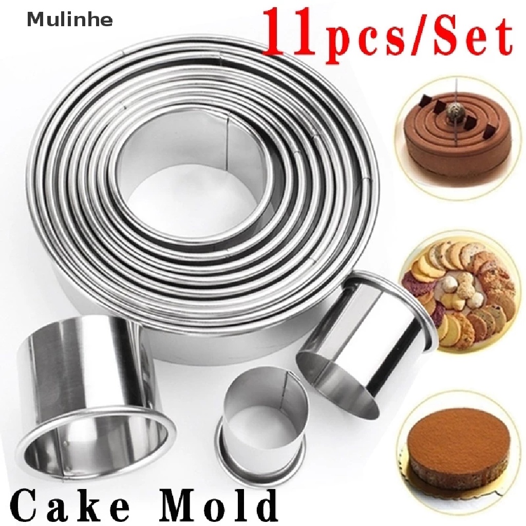 11 Khuôn cắt bánh tròn bằng thép không gỉ tiện lợi