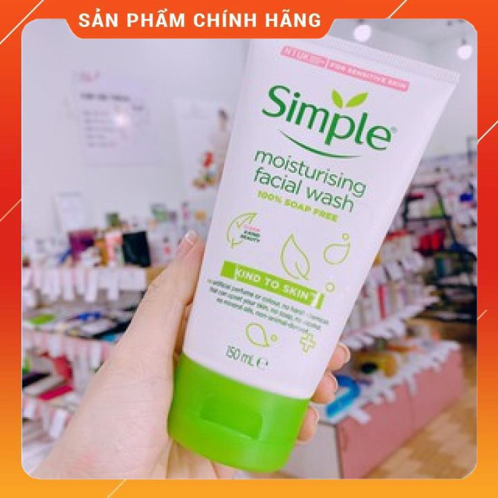 💧💧Sữa rửa mặt Simple [Giá sale] + cấp ẩm cho da khô💧💧