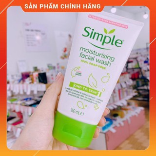 💧💧Sữa rửa mặt Simple + cấp ẩm cho da khô💧💧