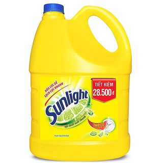 Nước Rửa Chén Sunlight Can 3,6kg / 3,8kg