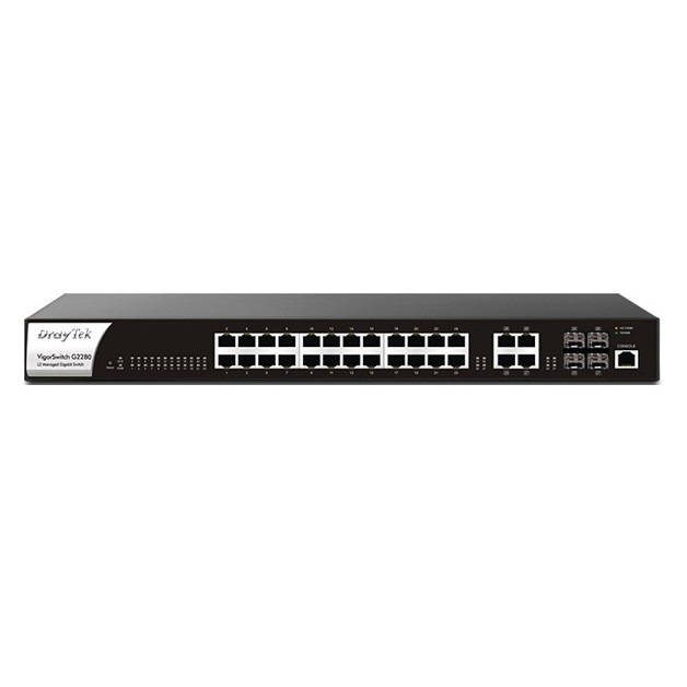 Thiết Bị Mạng 24-Port L2 Managed Gigabit Switch DrayTek Vigor G2280