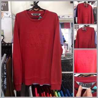 Áo Thun Sweater Unisex (2Hand Hiệu) (3 Mẫu đỏ)