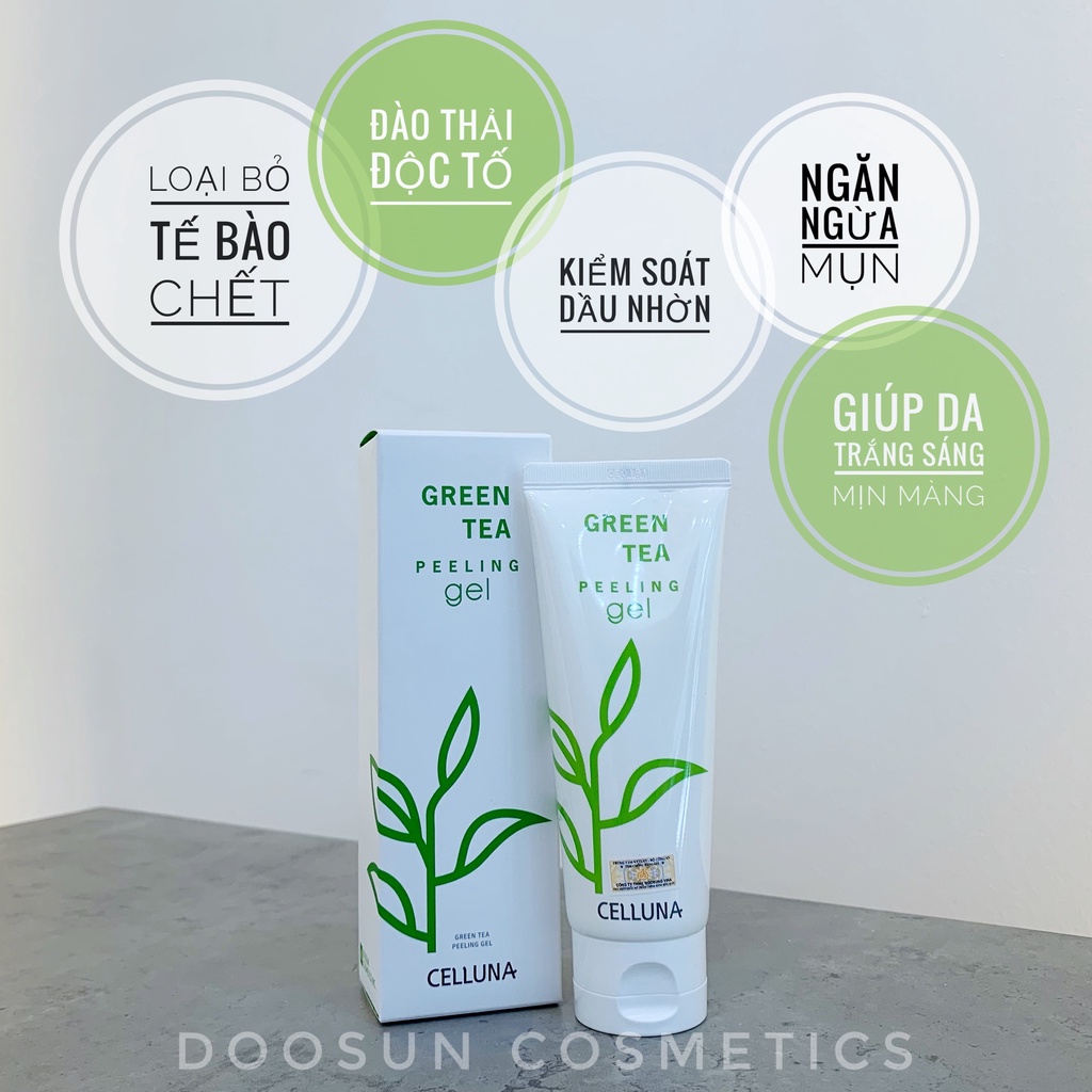 CELLUNA GREEN TEA PEELING GEL/ GEL TẨY TẾ BÀO CHẾT TRÀ