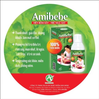 Nước tắm thảo dược Amibebe cho bé