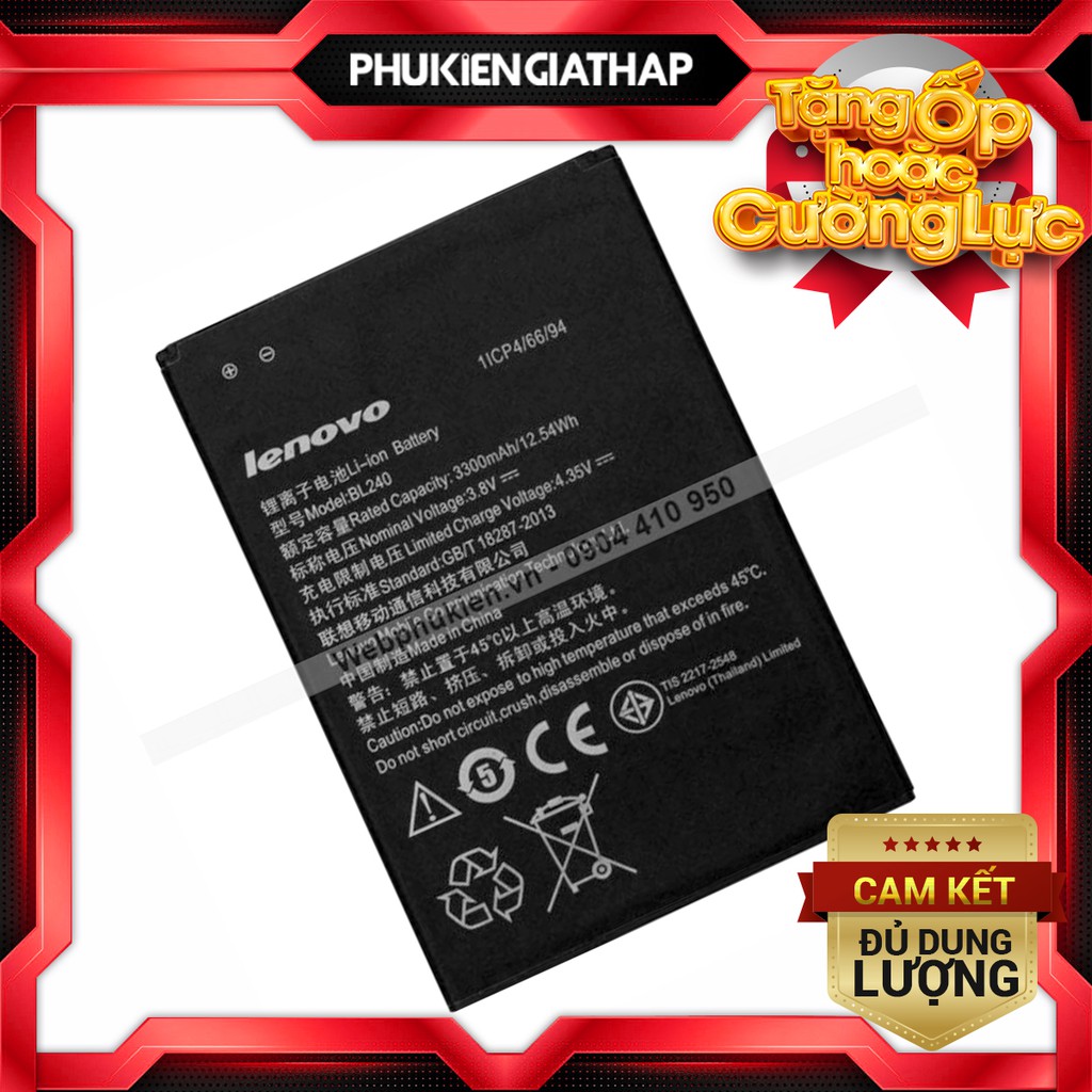 Pin Lenovo A936, A938 (BL240) - 3300mAh