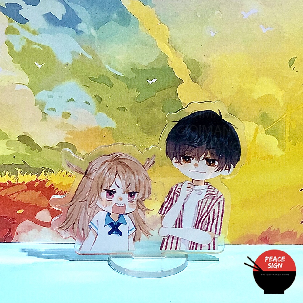 Mô hình Standee Mini Vụng Trộm Không Thể Giấu - Tình Yêu Thầm Kín tượng acrylic anime chibi manhua trang trí