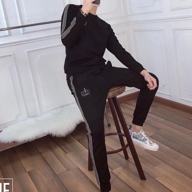 Đồ Bộ Nam Thu Đông thêu logo phối viền - 𝐀𝐫𝐮 𝐒𝐡𝐨𝐩