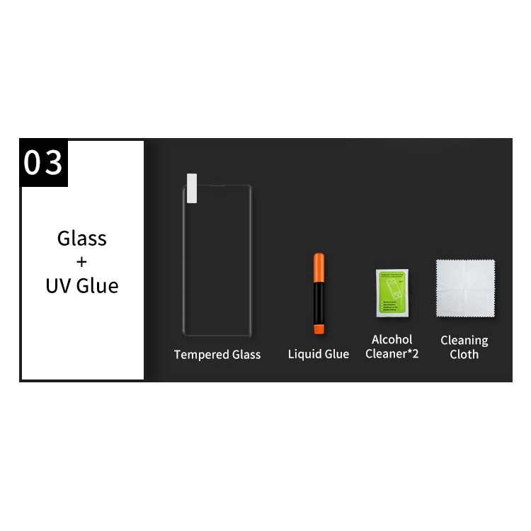 Miếng dán cường lực UV chính hãng bảo vệ màn hình Samsung Galaxy S10 5G S9 S8 Plus Note 8 9 10 10+ Plus Pro