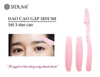 Dao cạo lông mày sidumi ( 3 dao )