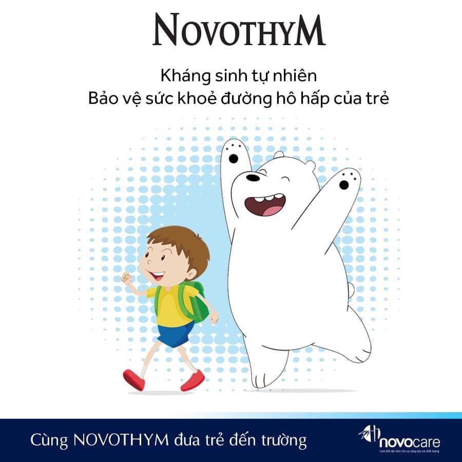Novothym - Giúp Giảm Viêm Đường Hô Hấp Trên , Tăng Đề Kháng Giúp Con Giảm Lệ Thuộc Kháng Sinh