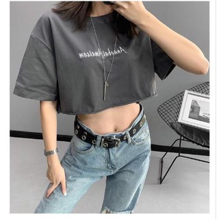 Áo thun croptop form rộng hot hot