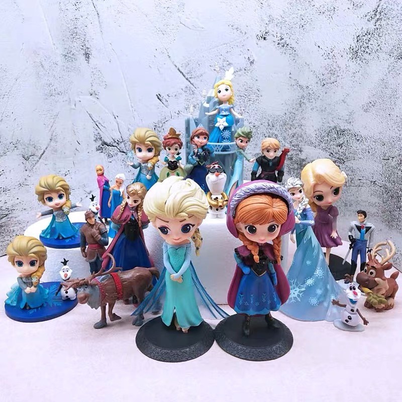 Hàng Có Sẵn Mô Hình Nhân Vật Elsa Và Anna Trong Phim Frozen 1/ Frozen 2