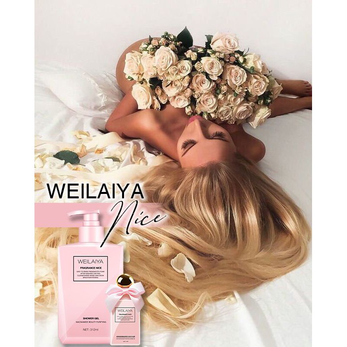 Sữa tắm trắng da weilaiya cánh hoa hồng Damask | BigBuy360 - bigbuy360.vn