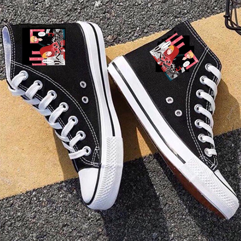 Giày thể thao cổ cao in hình nhân vật TOKYO REVENGERS size nam nữ 35 - 44 thời trang anime chibi