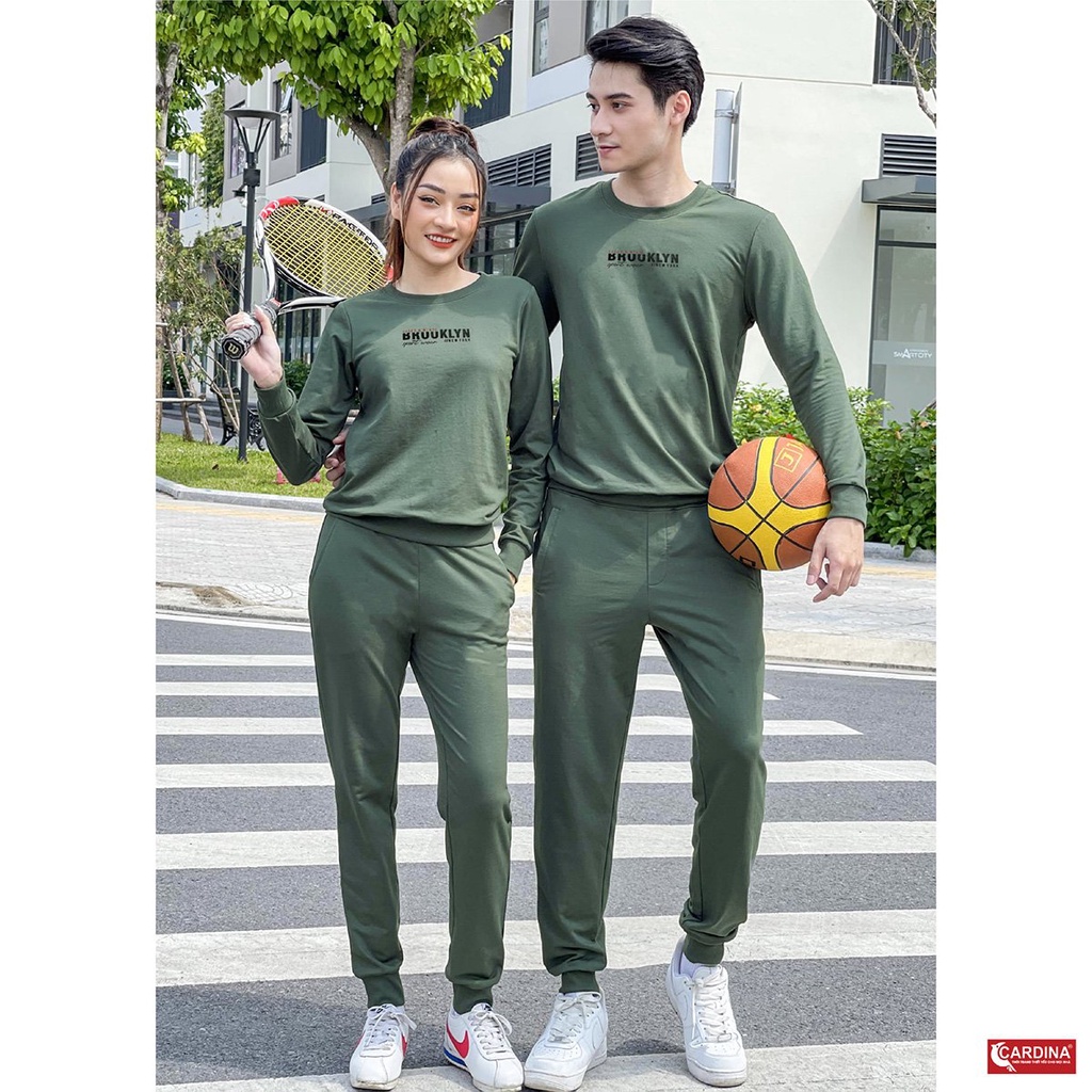 Bộ nỉ nam CARDINA chất cotton da cá cao cấp dáng thể thao khỏe khoắn năng động 1NiM01.