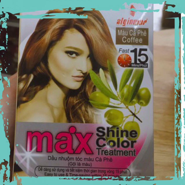 (CHÍNH HÃNG)Combo 10 gói Dầu Gội Max shine color ( màu nâu hạt dẻ)