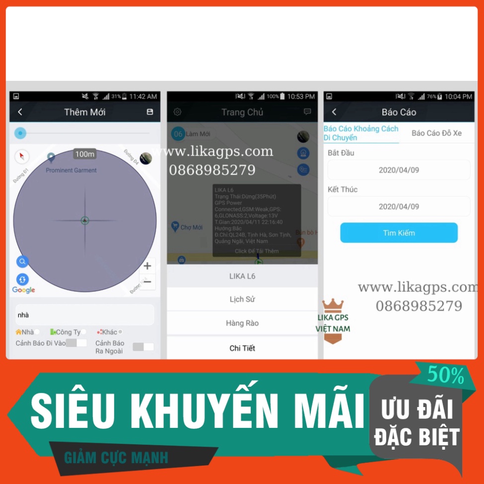 $$$$$ Định vị không dây LIKA K1 độ chính xác cao - Miễn phí phần mềm trọn đời - kích thước siêu nhỏ gọn $$$$$$
