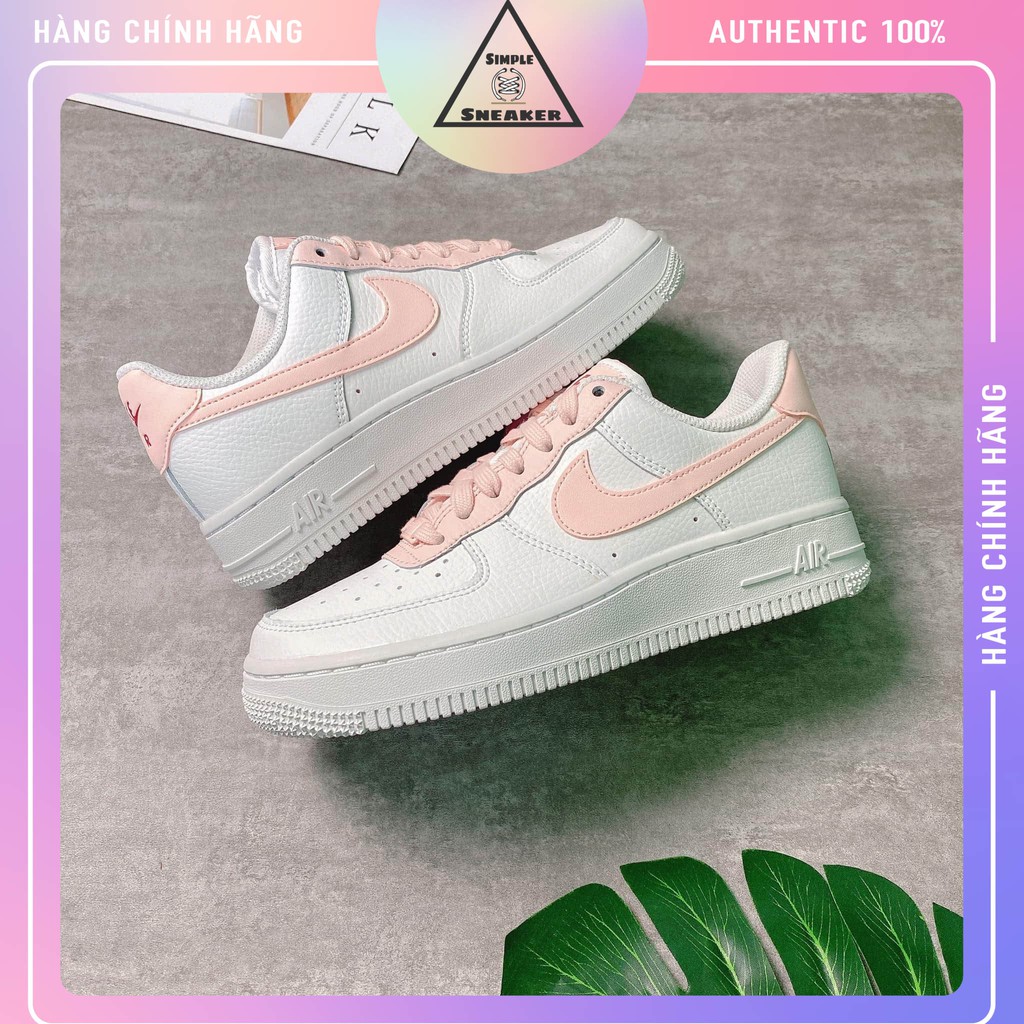 Giày Air Force 1 Chính Hãng FREESHIP Giày Sneaker Thể Thao Nike AF1 Low Pale Coral Trắng Hồng - Simple Sneaker