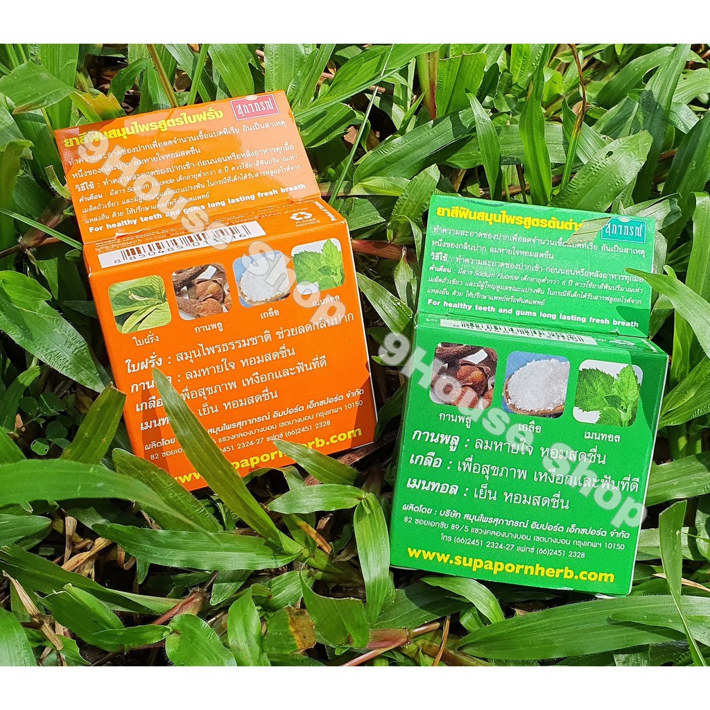 (Hộp Nhỏ 20gram) 01 Bột Tẩy Trắng Răng Thảo Dược SUPAPORN Tooth Polishing Powder