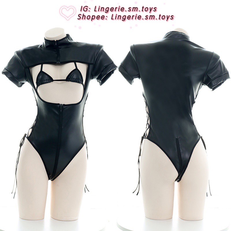 8118 Bodysuit Da Khoét Lộ Ngực + Áo Lót Siêu Nhỏ Gợi Cảm - Cosplay Nhật Bản Sexy