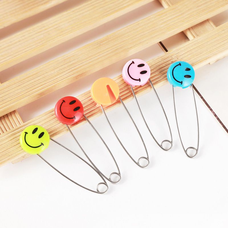 Sỉ 100 cây kim tây đầu nhựa mặt cười GIAO MÀU NGẪU NHIÊN