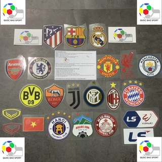 [Logo bóng đá- logo câu lạc bộ] Sticker Patch logo- decal clb cao cấp